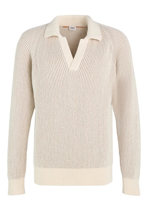 Tod's ribbed V-neck sweater - White