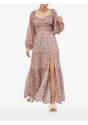 Billabong x Salty floral-pattern blouse - Pink