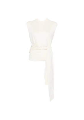 Róhe tie-waist top - Neutrals