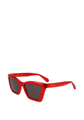 Ferragamo cat-eye sunglasses - Red
