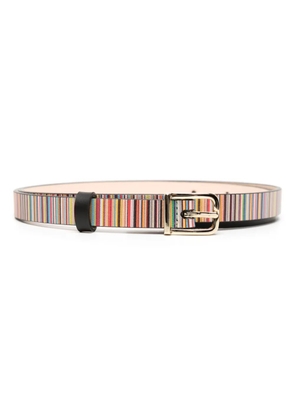 Paul Smith striped leather belt - Multicolour
