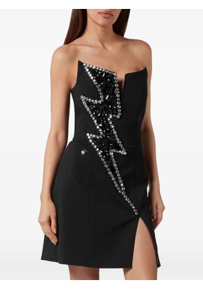 Philipp Plein strapless mini dress - Black