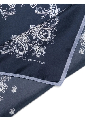 ETRO Pegasus paisley-print scarf - Blue