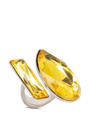 DRIES VAN NOTEN gem open ring - Silver