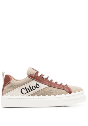 Chloé Lauren low-top canvas sneakers - Neutrals