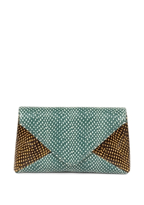 DRIES VAN NOTEN envelope clutch bag - Green