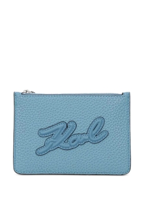 Karl Lagerfeld zipped wallet - Blue