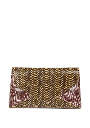 DRIES VAN NOTEN large envelope leather shoulder bag - Brown
