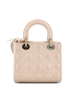Christian Dior Pre-Owned My ABCDior Lady Dior Bag Cannage Quilt Lambskin crossbody bag - Neutrals