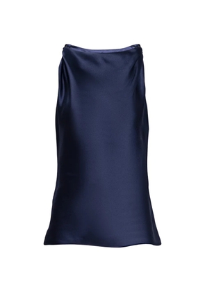 Tanya Taylor Penny twist-shoulders top - Blue