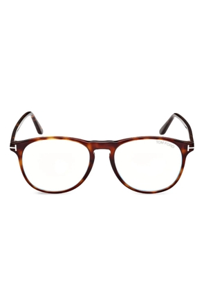 TOM FORD Eyewear round-frame glasses - Brown