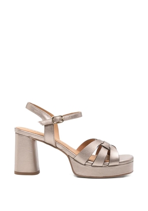Pedro Miralles sqaue-toe sandals - Neutrals
