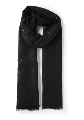 Brunello Cucinelli sequin scarf - Black