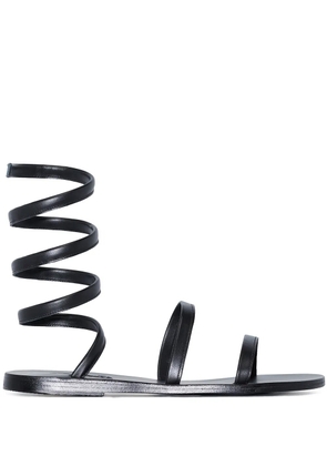 Ancient Greek Sandals Ofis ankle-wrap sandals - Black