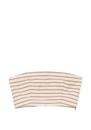 Antonio Marras striped bandeau top - Neutrals