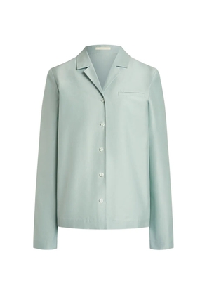 12 STOREEZ Simone buttoned shirt - Green