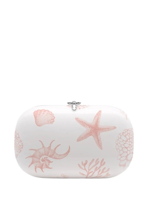Jeffrey Levinson Elina Plus printed clutch bag - White