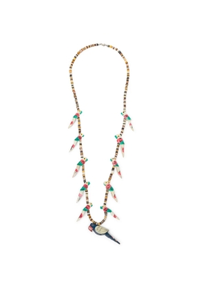 BLAKLACE bird beaded necklace - Neutrals