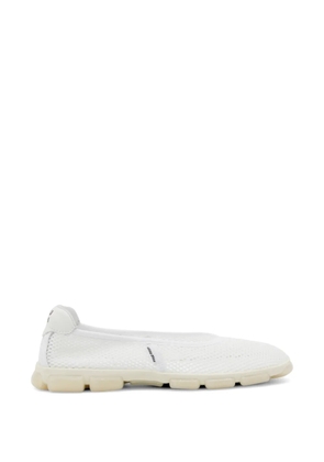 Miu Miu mesh ballet flats - White