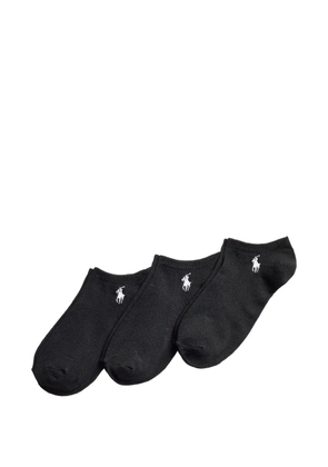 Polo Ralph Lauren logo socks (set of three) - Black