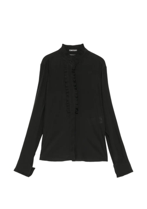 TOM FORD ruffle shirt - Black