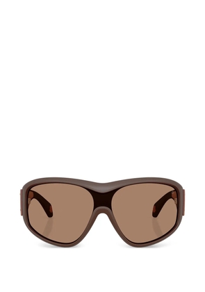 Moncler Eyewear Thyra shield-frame sunglasses - Brown