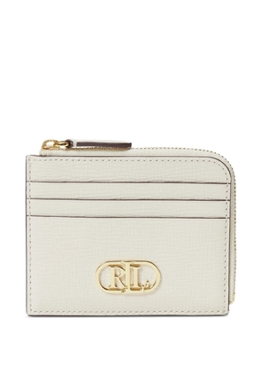 Lauren Ralph Lauren logo-plaque zip wallet - Neutrals