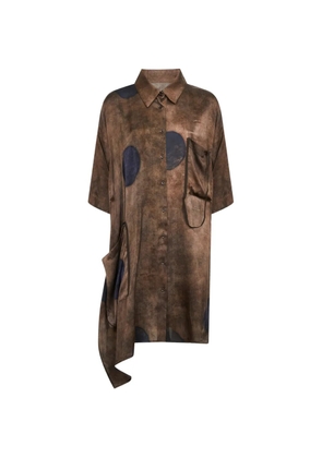 Uma Wang polka-dot shirt - Brown