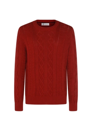 Brunello Cucinelli cable knit sweater - Red