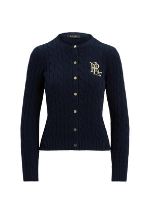 Lauren Ralph Lauren cable-knit buttoned cardigan - Blue