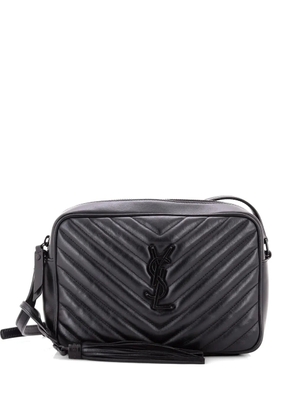Saint Laurent Pre-Owned Lou Camera Bag Matelasse Chevron Leather Small crossbody bag - Black