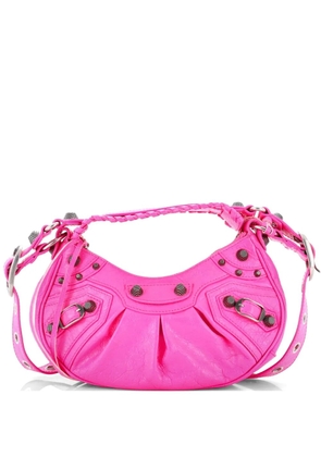 Balenciaga Pre-Owned Le Cagole Giant Studs Shoulder Bag Leather XS hobo bag - Pink