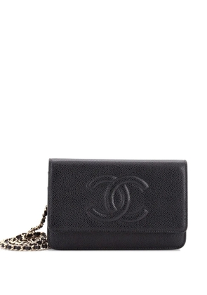 CHANEL Pre-Owned Timeless Wallet on Chain Caviar crossbody bag - Black