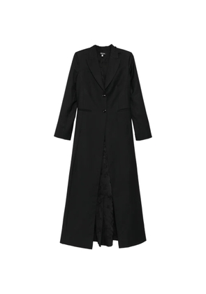 BLAKLACE single-breasted coat - Black