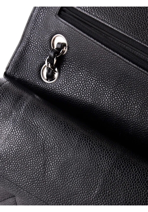 CHANEL Pre-Owned Classic Double Flap Bag Quilted Caviar Medium shoulder bag - Black