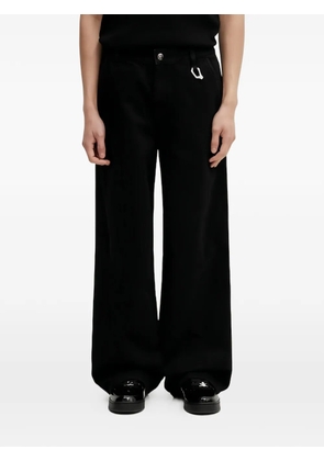HELIOT EMIL D-ring wide-leg jeans - Black