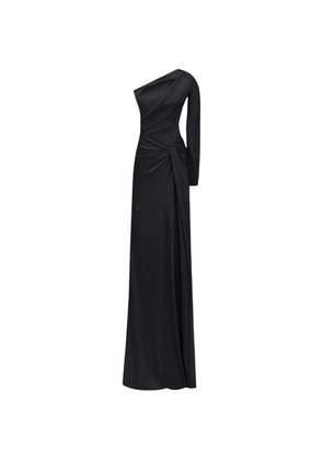 Gemy Maalouf one-shoulder draped maxi dress - Black