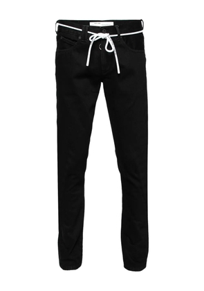Off-White Pre-Owned Arrow drawstring trousers - Black