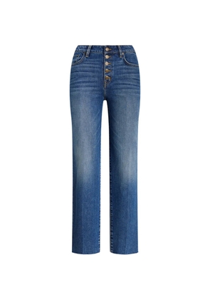 Lauren Ralph Lauren button frayed jeans - Blue