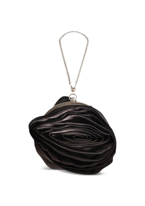 Gemy Maalouf floral-design clutch bag - Black
