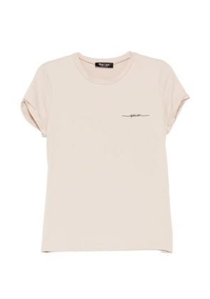 BLAKLACE logo-embroidered T-shirt - Neutrals