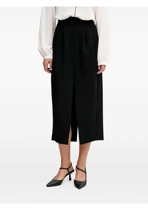 Sisley slit midi skirt - Black