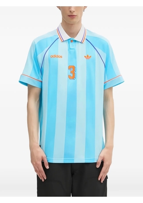 adidas striped polo shirt - Blue