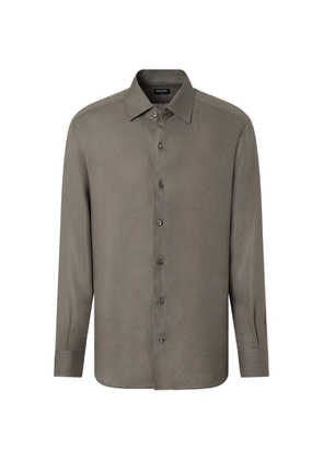 Zegna oasi lino shirt - Grey
