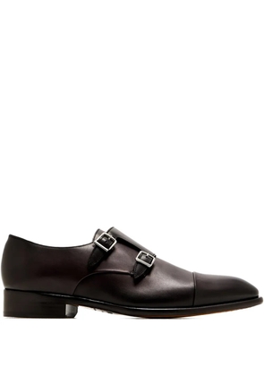 Doucal's leather monk shoes - Brown
