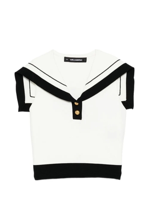 Karl Lagerfeld Nautical top - White