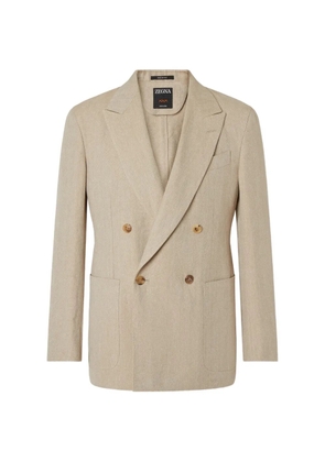 Zegna double-breasted oasi jacket - Neutrals