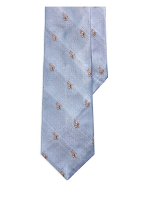 Polo Ralph Lauren horse-graphic tie - Blue