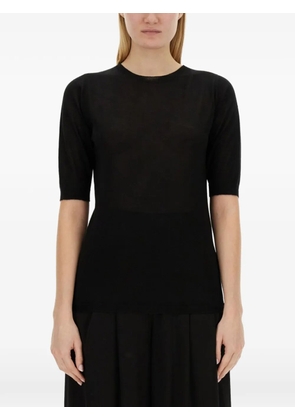 Fabiana Filippi crew-neck cashmere T-shirt - Black