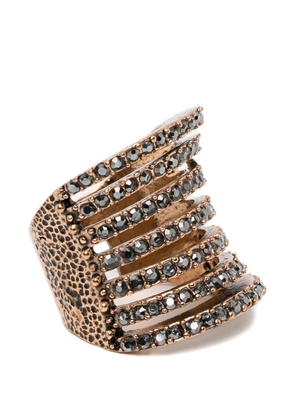 BLAKLACE embellished ring - Black
